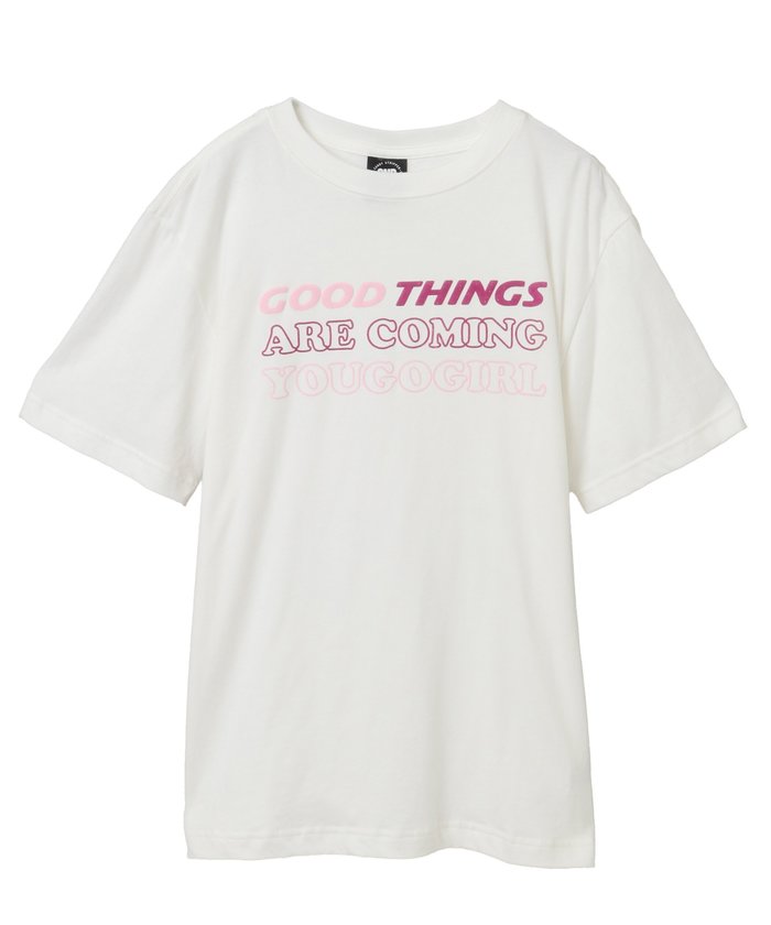 【キャンディストリッパー/Candy Stripper】のYOU GO GIRL TEE インテリア・キッズ・メンズ・レディースファッション・服の通販 founy(ファニー) https://founy.com/ ファッション Fashion レディースファッション Fashion for Women グラフィック Graphic, Graphic Design プリント Print, Printed Pattern |ID: prp329100004864830 ipo3291000000036208473
