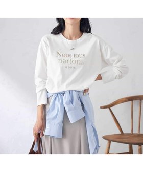 【アー ヴェー ヴェー/a.v.v】の【綿100%】箔プリントロゴロンT 人気、トレンドファッション・服の通販 founy(ファニー) ファッション Fashion レディースファッション Fashion for Women トップス・カットソー Cut & Sew Tops ロングTシャツ・Tシャツ Longline T-Shirts & Tees トレンド Trend, Trending Now 定番 Standard, Basic Item パーカー Hoodie, Parka リラックス Relax, Relaxed Fit 再入荷 Restock / Back in Stock おすすめ Recommended / Our Picks |ID:prp329100004864843