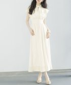 【セゾンドパピヨン/SAISON DE PAPILLON】のフリルカラーロング丈ジョゼットワンピース 人気、トレンドファッション・服の通販 founy(ファニー) ファッション Fashion レディースファッション Fashion for Women ワンピース Dresses くるぶし Ankle-Length 切替 Switching, Contrast Panel スタンド Stand Collar, Upright Stand スニーカー Sneakers, Trainers ティアード Tiered, Tiered Style バランス Balance, Style Balance フリル Frill, Ruffle ロング Long, Long-Length エレガント 上品 Elegant thumbnail アイボリー|ID: prp329100004864852 ipo3291000000036208982