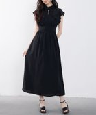 【セゾンドパピヨン/SAISON DE PAPILLON】のフリルカラーロング丈ジョゼットワンピース 人気、トレンドファッション・服の通販 founy(ファニー) ファッション Fashion レディースファッション Fashion for Women ワンピース Dresses くるぶし Ankle-Length 切替 Switching, Contrast Panel スタンド Stand Collar, Upright Stand スニーカー Sneakers, Trainers ティアード Tiered, Tiered Style バランス Balance, Style Balance フリル Frill, Ruffle ロング Long, Long-Length エレガント 上品 Elegant thumbnail ブラック|ID: prp329100004864852 ipo3291000000036208985