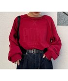 【チャオパニックティピー/CIAOPANIC TYPY】のスウェードタッチ裏毛ロゴ刺繍スウェット 人気、トレンドファッション・服の通販 founy(ファニー) ファッション Fashion レディースファッション Fashion for Women トップス・カットソー Cut & Sew Tops レディースパーカー・カジュアルフーディー Casual Hoodies & Sweatshirts スウェット・クルーネックトップス Sweatshirts & Crewnecks / Relaxed Fit Sweat Tops キャップ Cap, Baseball Cap コンパクト Compact, Small Size シンプル Simple, Minimal スウェット / スエット Sweatshirt, Sweatwear デニム Denim, Jeans Material トレンド Trend, Trending Now 定番 Standard, Basic Item ワイド Wide, Wide Fit おすすめ Recommended / Our Picks thumbnail バーガンディー|ID: prp329100004864859 ipo3291000000036209088