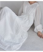 【ラナン/Ranan】のRanan/シアーチェックドロストギャザーティアードワンピース 人気、トレンドファッション・服の通販 founy(ファニー) ファッション Fashion レディースファッション Fashion for Women ワンピース Dresses ティアード Tiered, Tiered Style ポケット Pocket, Pocket Detail thumbnail ホワイト|ID: prp329100004864889 ipo3291000000036209607