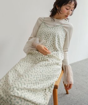 【バブ ブージュルード/Bab Bou Jeloud】の【低身長向けサイズあり】刺繍フラワーキャミワンピース 人気、トレンドファッション・服の通販 founy(ファニー) ファッション Fashion レディースファッション Fashion for Women ワンピース Dresses キャミソールワンピース Camisole Dresses インナー Innerwear 春 Spring くるぶし Ankle-Length カーディガン Cardigan, Knitwear キャミワンピース Cami Dress, Slip Dress ジャケット Jacket, Outerwear スマート Smart, Elegant タートル Turtleneck, Turtle Collar バランス Balance, Style Balance フェミニン Feminine, Girly リブニット Rib Knit, Ribbed Knit リボン Ribbon, Bow ロング Long, Long-Length A/W・秋冬 Autumn/Winter S/S・春夏 SS, Spring/Summer, Warm Season 再入荷 Restock / Back in Stock おすすめ Recommended / Our Picks 夏 Summer エレガント 上品 Elegant |ID:prp329100004864901