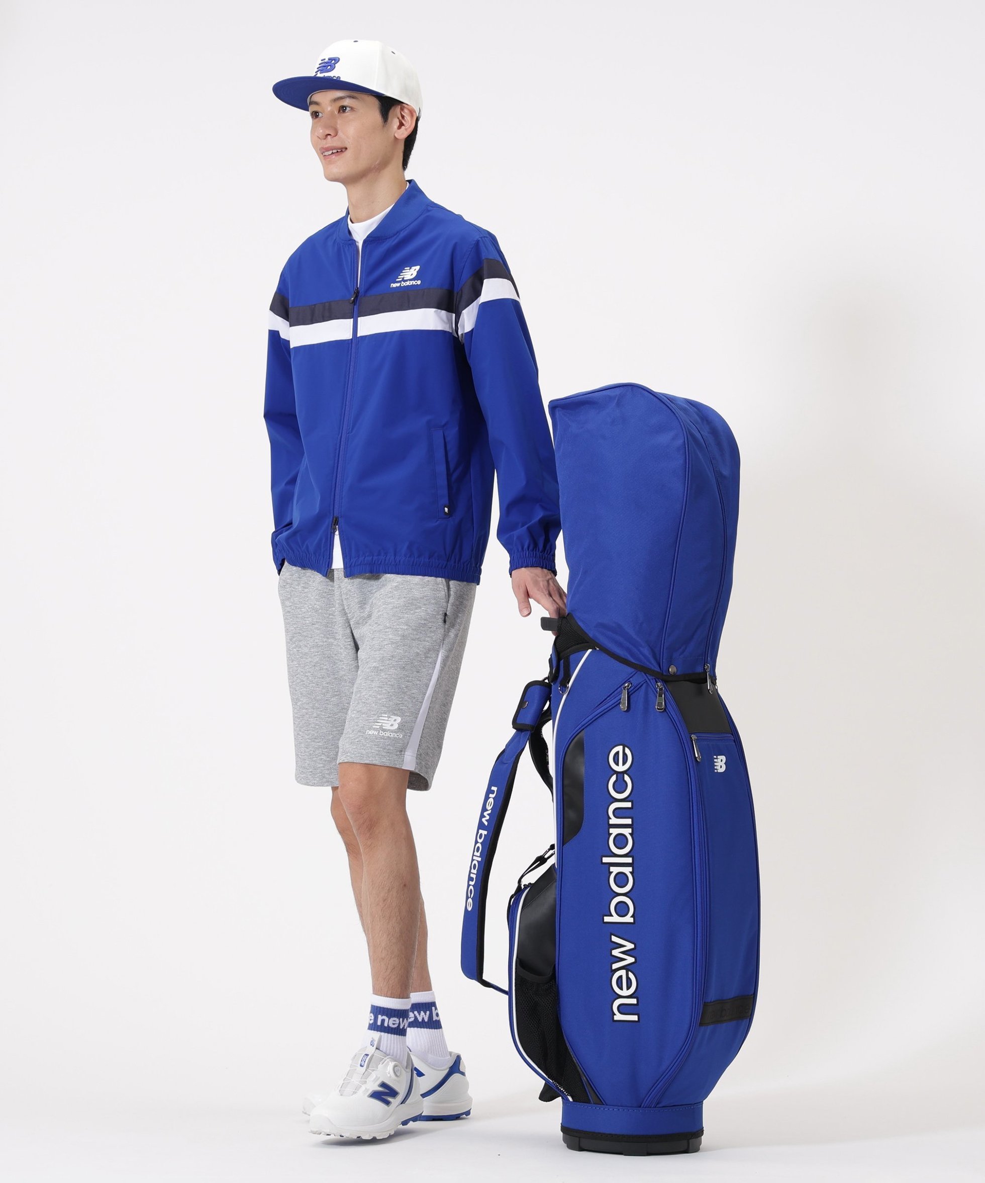 【ニューバランス ゴルフ/New Balance Golf / MEN】のキャディバッグ (46インチ対応)(9型)(UNISEX) インテリア・キッズ・メンズ・レディースファッション・服の通販 founy(ファニー) ファッション Fashion メンズファッション Fashion for Men バッグ Bags ユニセックス Unisex, Genderless オックス Oxford Fabric ゴルフ Golf ポケット Pocket, Pocket Detail ロング Long, Long-Length ブルー2|ID: prp329100004864916 ipo3291000000036210172