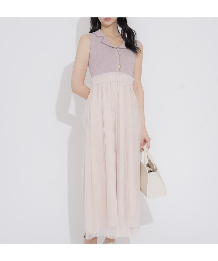 【ノエラ/Noela】の【15周年】ニットチュールドッキングワンピ インテリア・キッズ・メンズ・レディースファッション・服の通販 founy(ファニー) https://founy.com/ ファッション Fashion レディースファッション Fashion for Women ワンピース Dresses おすすめ Recommended / Our Picks スペシャル Special, Limited Edition フェミニン Feminine, Girly フレア Flare, Flared ベーシック Basic, Essential ポケット Pocket, Pocket Detail ミックス Mix, Mixed Style 無地 Plain, Solid Color |ID: prp329100004864920 ipo3291000000036210184