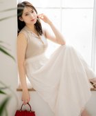 【ノエラ/Noela】の【15周年】ニットチュールドッキングワンピ ベージュ|ID: prp329100004864920 ipo3291000000036210193