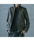 【メンズビギトーキョー/Men's Bigi / MEN】のSHEEP LEATHER/シープレザー シングルライダースジャケット カーキ|ID: prp329100004864958 ipo3291000000036210533