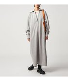 【シテン/CITEN】のCITEN スキッパーデザインスウェットワンピース LT.GRAY|ID: prp329100004864970 ipo3291000000036210595