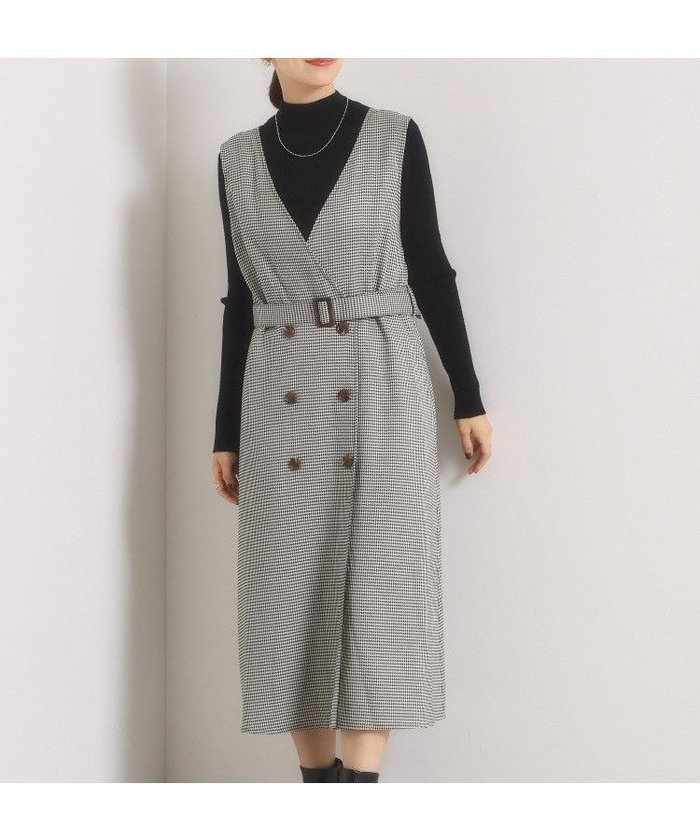 【イッツデモ/ITS' DEMO】の【手洗い可】チェック柄ジャンスカ インテリア・キッズ・メンズ・レディースファッション・服の通販 founy(ファニー) https://founy.com/ ファッション Fashion レディースファッション Fashion for Women クラシカル Classical, Vintage-Inspired シェイプ Shape, Slim Fit スマート Smart, Elegant チェック Check, Plaid, Tartan フェイク Faux, Fake フロント Front, Front Design ポケット Pocket, Pocket Detail 冬 Winter / This Winter 再入荷 Restock / Back in Stock おすすめ Recommended / Our Picks |ID: prp329100004864975 ipo3291000000036210623