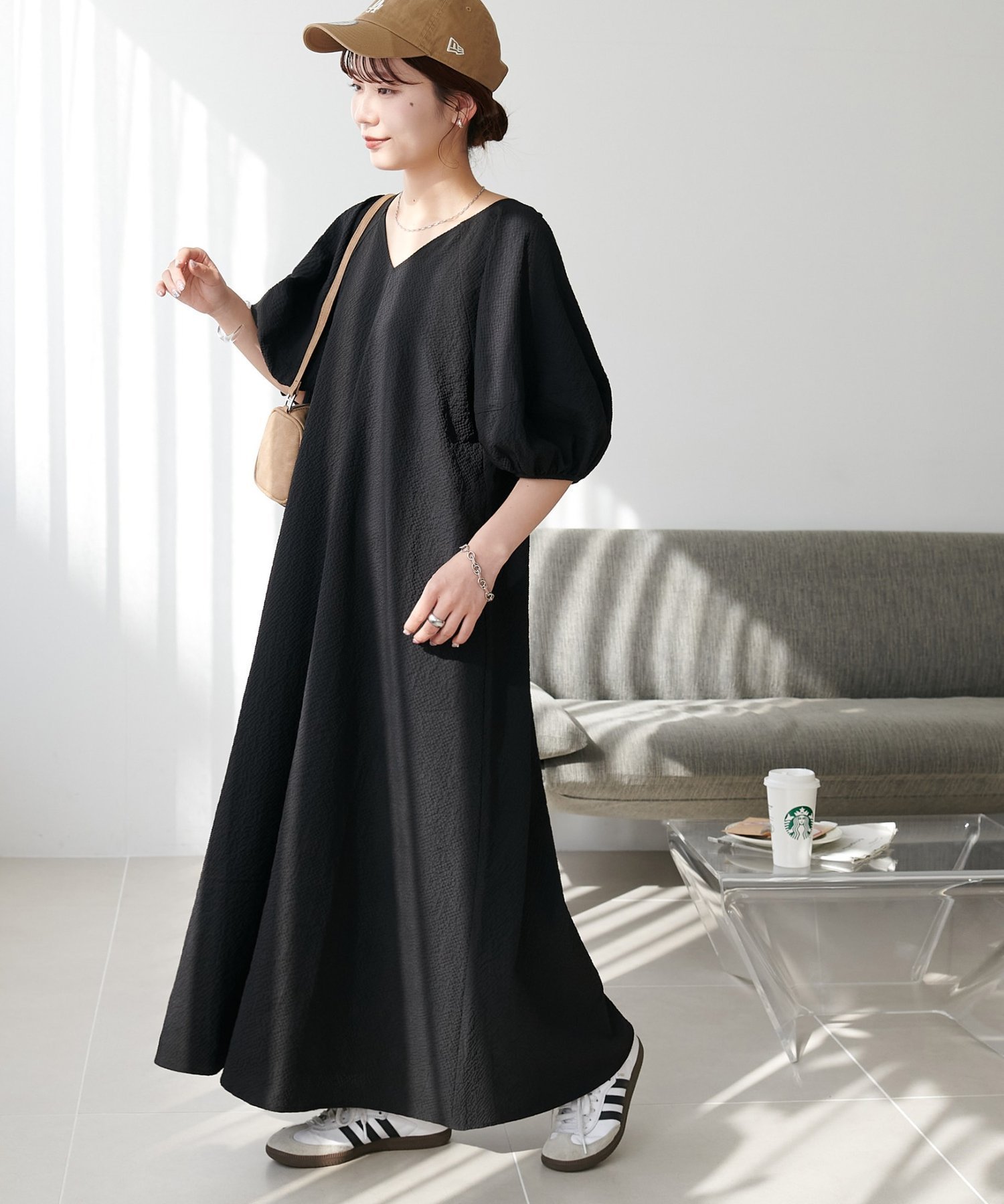 【ディスコート/Discoat】の【SS先行 /WEB限定】バルーンスリーブワンピース 人気、トレンドファッション・服の通販 founy(ファニー) 　ファッション　Fashion　レディースファッション　Fashion for Women　ワンピース　Dresses　 other-1|ID: prp329100004865046 ipo3291000000036211061