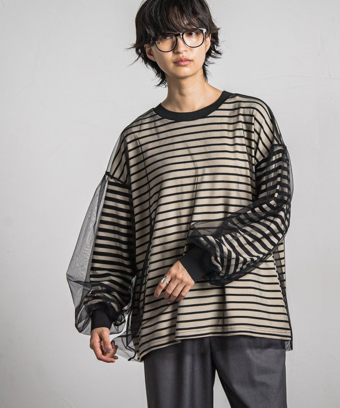 【メイソングレイ/MAYSON GREY】の【カタログ掲載】チュール*ボーダーレイヤードプルオーバー≪洗濯機で洗える≫ インテリア・キッズ・メンズ・レディースファッション・服の通販 founy(ファニー) https://founy.com/ ファッション Fashion レディースファッション Fashion for Women トップス・カットソー Cut & Sew Tops カジュアルプルオーバー・ニットトップス Pullovers & Knit Tops / Casual Pullovers 洗える Machine Washable 秋 Autumn ギャザー Gathered, Ruffled ストレッチ Stretch, Stretchy Fabric チュール Tulip, Tulip Motif 長袖 Long Sleeve, Full Sleeve ボトム Bottoms, Lower Wear ボーダー Border, Stripe ロング Long, Long-Length A/W・秋冬 Autumn/Winter おすすめ Recommended / Our Picks 2024年 2024 2024-2025秋冬・A/W Autumn/Winter 2024–25 AW24–25 |ID: prp329100004865061 ipo3291000000036211188