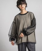 【メイソングレイ/MAYSON GREY】の【カタログ掲載】チュール*ボーダーレイヤードプルオーバー≪洗濯機で洗える≫ アイボリー|ID: prp329100004865061 ipo3291000000036211191