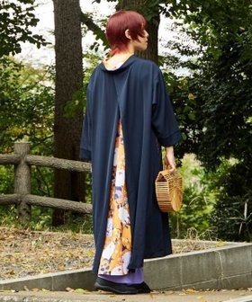 【アミナコレクション/Amina Collection】の【カヤ】花便り八掛ワンピース 人気、トレンドファッション・服の通販 founy(ファニー) ファッション Fashion レディースファッション Fashion for Women ワンピース Dresses シンプル Simple, Minimal ポケット Pocket, Pocket Detail モチーフ Motif, Design Theme |ID:prp329100004865084