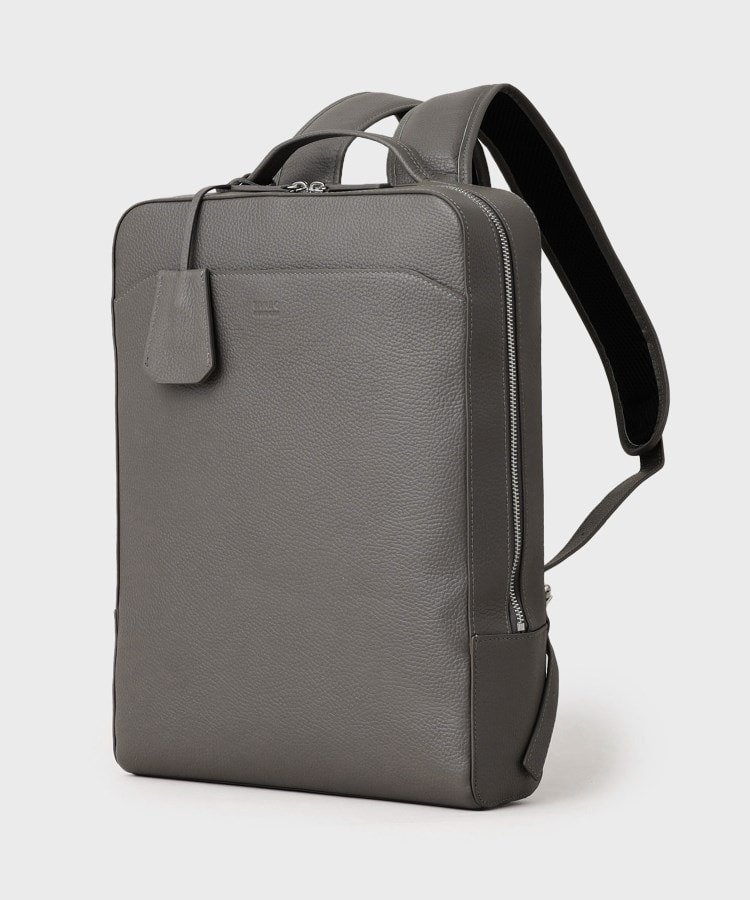 【タケオキクチ/TAKEO KIKUCHI / MEN】のフルベジタブルレザー バックパック インテリア・キッズ・メンズ・レディースファッション・服の通販 founy(ファニー) 　ファッション　Fashion　メンズファッション　Fashion for Men　シンプル　Simple, Minimal　スマート　Smart, Elegant　スリーブ　Sleeve, Long Sleeve / Short Sleeve　ビジネス 仕事 通勤　Business / Work / Commuting　フォルム　Silhouette, Form　グレー|ID: prp329100004865112 ipo3291000000036211543