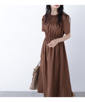 【ナチュラル ビューティー ベーシック/NATURAL BEAUTY BASIC】のN. ローンタックショルダーワンピース 人気、トレンドファッション・服の通販 founy(ファニー) ファッション Fashion レディースファッション Fashion for Women ワンピース Dresses ギャザー Gathered, Ruffled |ID:prp329100004865138