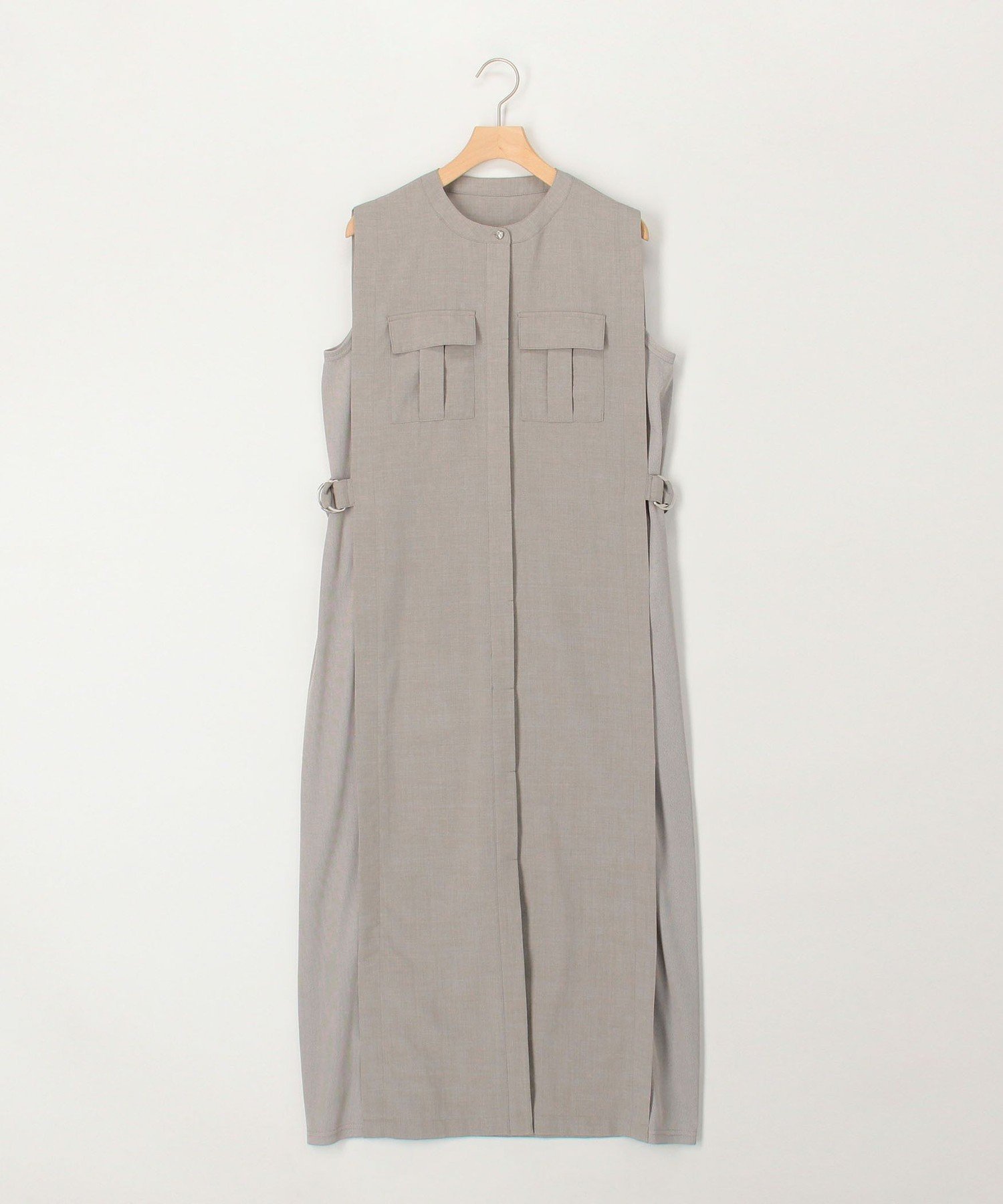 【ノーリーズ/NOLLEY'S】の麻調×リブ切替ワンピース インテリア・キッズ・メンズ・レディースファッション・服の通販 founy(ファニー) 　ファッション　Fashion　レディースファッション　Fashion for Women　ワンピース　Dresses　ウォッシャブル　Machine Washable　カーディガン　Cardigan, Knitwear　切替　Switching, Contrast Panel　ジャケット　Jacket, Outerwear　ストレッチ　Stretch, Stretchy Fabric　アウトレット　Outlet / Clearance　おすすめ　Recommended / Our Picks　夏　Summer　旅行　Travel　エレガント 上品　Elegant　2026年　2026　グレー|ID: prp329100004865147 ipo3291000000036211786