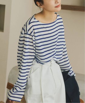 【スピック&スパン/Spick & Span】のシアーボーダーTシャツ 人気、トレンドファッション・服の通販 founy(ファニー) ファッション Fashion レディースファッション Fashion for Women トップス・カットソー Cut & Sew Tops シャツ・ブラウス・オフィスカジュアル Elegant Blouses & Button-Ups ロングTシャツ・Tシャツ Longline T-Shirts & Tees インナー Innerwear カーディガン Cardigan, Knitwear シンプル Simple, Minimal ジャケット Jacket, Outerwear |ID:prp329100004865166