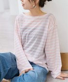 【スピック&スパン/Spick & Span】のシアーボーダーTシャツ 人気、トレンドファッション・服の通販 founy(ファニー) ファッション Fashion レディースファッション Fashion for Women トップス・カットソー Cut & Sew Tops シャツ・ブラウス・オフィスカジュアル Elegant Blouses & Button-Ups ロングTシャツ・Tシャツ Longline T-Shirts & Tees インナー Innerwear カーディガン Cardigan, Knitwear シンプル Simple, Minimal ジャケット Jacket, Outerwear thumbnail ピンク|ID: prp329100004865166 ipo3291000000036211931
