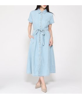 【ギャップ/GAP】のデニム ウエストタイ ミディシャツワンピース 人気、トレンドファッション・服の通販 founy(ファニー) ファッション Fashion レディースファッション Fashion for Women ワンピース Dresses シャツワンピース / 1枚で着映えコーデ Shirt Dresses デニム Denim, Jeans Material |ID:prp329100004865229