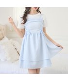 【レトロガール/RETRO GIRL】のダブルフリルミニOP ブルー|ID: prp329100004865268 ipo3291000000036212659