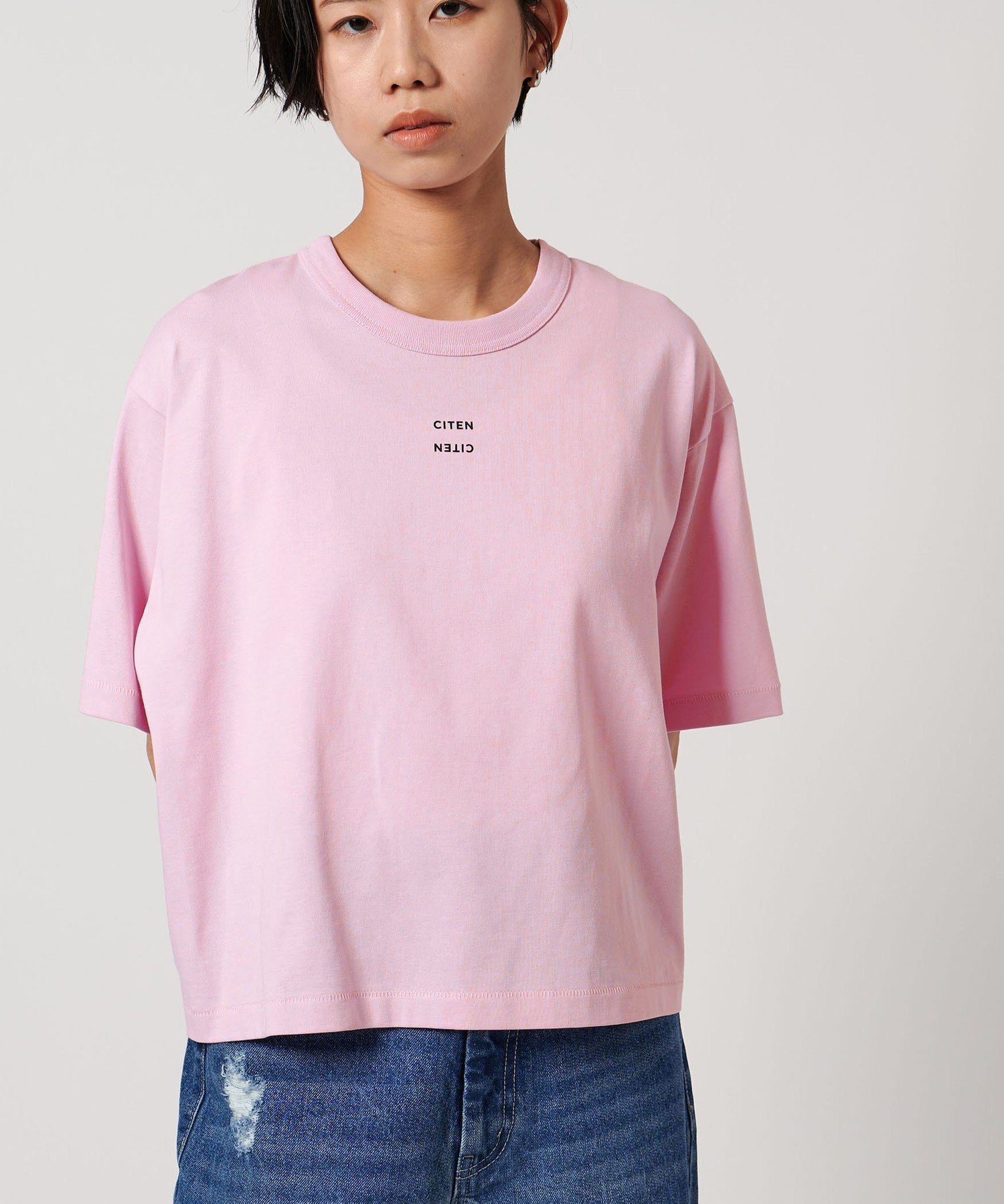 【シテン/CITEN】のCITEN ボクシー フィット Tシャツ インテリア・キッズ・メンズ・レディースファッション・服の通販 founy(ファニー) 　ファッション　Fashion　レディースファッション　Fashion for Women　トップス・カットソー　Cut & Sew Tops　シャツ・ブラウス・オフィスカジュアル　Elegant Blouses & Button-Ups　ロングTシャツ・Tシャツ　Longline T-Shirts & Tees　インナー　Innerwear　カットソー　Cut and Sewn Top　コンパクト　Compact, Small Size　シンプル　Simple, Minimal　バランス　Balance, Style Balance　ビスチェ　Bustier, Corset Top　フィット　Fit, Slim Fit　ベスト　Vest, Waistcoat　ベーシック　Basic, Essential　ボックス　Boxy, Box Shape　ルーズ　Loose, Oversized　A/W・秋冬　Autumn/Winter　夏　Summer　LT.PINK|ID: prp329100004865285 ipo3291000000036212772