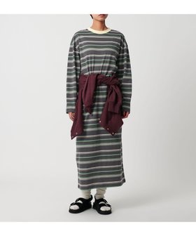 【シテン/CITEN】のCITEN CITENロゴカットワンピース 人気、トレンドファッション・服の通販 founy(ファニー) ファッション Fashion レディースファッション Fashion for Women ワンピース Dresses カットソー Cut and Sewn Top スラックス Slacks, Dress Pants デニム Denim, Jeans Material フィット Fit, Slim Fit ボーダー Border, Stripe ロング Long, Long-Length |ID:prp329100004865310