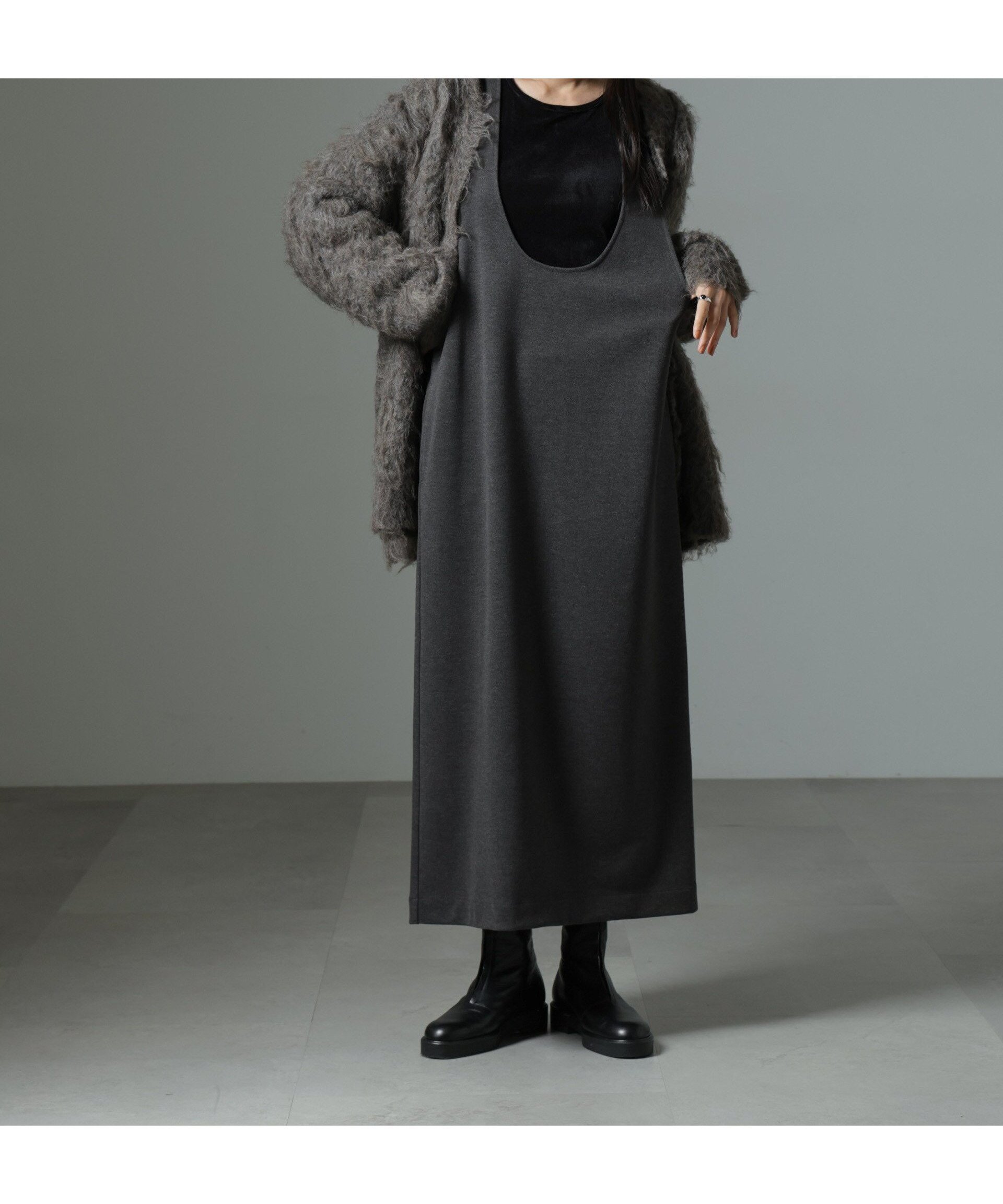 【ナノ ユニバース/nano universe】の前後2wayクルーネックストレートラインジャンスカ インテリア・キッズ・メンズ・レディースファッション・服の通販 founy(ファニー) 　ファッション　Fashion　レディースファッション　Fashion for Women　インナー　Innerwear　ウォッシャブル　Machine Washable　カーディガン　Cardigan, Knitwear　ジャケット　Jacket, Outerwear　ストレート　Straight, Straight Cut　ベーシック　Basic, Essential　A/W・秋冬　Autumn/Winter　おすすめ　Recommended / Our Picks　2024年　2024　エレガント 上品　Elegant　2024-2025秋冬・A/W　Autumn/Winter 2024–25 AW24–25　チャコール3|ID: prp329100004865337 ipo3291000000036213238