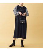 【エニー/ANY】のシャツコンビワンピース 人気、トレンドファッション・服の通販 founy(ファニー) ファッション Fashion レディースファッション Fashion for Women ワンピース Dresses アクセサリー Fashion Accessories 春 Spring 洗える Machine Washable コンビ Combo, Combination Style ストライプ Stripe, Striped Pattern ボックス Boxy, Box Shape A/W・秋冬 Autumn/Winter 再入荷 Restock / Back in Stock thumbnail ネイビー[075]|ID: prp329100004865342 ipo3291000000036213292