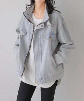 【ラジュール/Lajour】のビンテージ風デニムジャケット 人気、トレンドファッション・服の通販 founy(ファニー) ファッション Fashion レディースファッション Fashion for Women アウター Coat / Outerwear Collection レディースジャケット・軽アウター Jackets デニムジャケット / カジュアルアウター Denim Jackets インナー Innerwear ウォッシュ Washed Finish ショルダー Shoulder, Shoulder Strap ジャケット Jacket, Outerwear スタンド Stand Collar, Upright Stand デニム Denim, Jeans Material ドロップ Drop Shoulder, Dropped Style ビンテージ Vintage, Retro Style ルーズ Loose, Oversized ロング Long, Long-Length ヴィンテージ Vintage Style 定番 Standard, Basic Item 春 Spring 秋 Autumn |ID:prp329100004865353