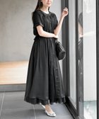 【アールピーエス/rps】のウ ゙ィンテージサテンバンドカラーワンピース 人気、トレンドファッション・服の通販 founy(ファニー) ファッション Fashion レディースファッション Fashion for Women ワンピース Dresses ギャザー Gathered, Ruffled ポケット Pocket, Pocket Detail エレガント 上品 Elegant thumbnail ブラック|ID: prp329100004865355 ipo3291000000036213418