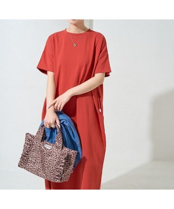 【フリークスストア/FREAK'S STORE】のUSAコットンビッグシルエットTシャツワンピース【限定展開】 25SS インテリア・キッズ・メンズ・レディースファッション・服の通販 founy(ファニー) 　ファッション　Fashion　レディースファッション　Fashion for Women　ワンピース　Dresses　シャツワンピース / 1枚で着映えコーデ　Shirt Dresses　アクセサリー　Fashion Accessories　イエロー　Yellow　インナー　Innerwear　今季　This Season, Current Season　シューズ　Shoes, Footwear　トレンド　Trend, Trending Now　定番　Standard, Basic Item　人気　Popular, Best Seller　バランス　Balance, Style Balance　フラット　Flat, Flat Shoes　ベーシック　Basic, Essential　ボックス　Boxy, Box Shape　ボーダー　Border, Stripe　ポケット　Pocket, Pocket Detail　リラックス　Relax, Relaxed Fit　S/S・春夏　SS, Spring/Summer, Warm Season　おすすめ　Recommended / Our Picks　夏　Summer　2025年　2025　2025春夏・S/S　Spring/Summer 2025 SS25　レッド|ID: prp329100004865367 ipo3291000000036213487