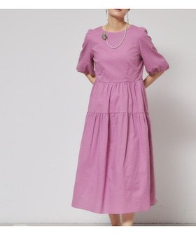 【スーナウーナ/SunaUna】の【涼し気!/サッカー素材】パフスリーブワンピース 人気、トレンドファッション・服の通販 founy(ファニー) ファッション Fashion レディースファッション Fashion for Women ワンピース Dresses サッカー Seersucker, Summer Fabric スマート Smart, Elegant スリーブ Sleeve, Long Sleeve / Short Sleeve ティアードワンピース Tiered Dress, Flared Dress フェミニン Feminine, Girly ポケット Pocket, Pocket Detail 夏 Summer |ID:prp329100004865384