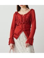 【ファーファー/FURFUR】の【WEB限定カラー】フリルカーディガン 人気、トレンドファッション・服の通販 founy(ファニー) ファッション Fashion レディースファッション Fashion for Women トップス・カットソー Cut & Sew Tops カーディガン・羽織り Layered Style Cardigans アクセサリー Fashion Accessories カーディガン Cardigan, Knitwear ギャザー Gathered, Ruffled スマート Smart, Elegant フリル Frill, Ruffle thumbnail RED[046]|ID: prp329100004865385 ipo3291000000036213619