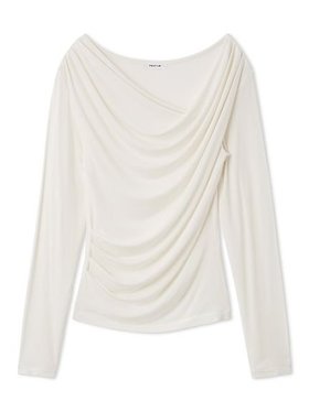 【フレイ アイディー/FRAY I.D】の2wayデコルテタックドレープトップス 人気、トレンドファッション・服の通販 founy(ファニー) ファッション Fashion レディースファッション Fashion for Women トップス・カットソー Cut & Sew Tops アシンメトリー Asymmetrical Style カットソー Cut and Sewn Top シンプル Simple, Minimal スマート Smart, Elegant デニム Denim, Jeans Material ドレープ Drape, Draping Fabric バランス Balance, Style Balance フィット Fit, Slim Fit ベーシック Basic, Essential ボトム Bottoms, Lower Wear |ID:prp329100004865389