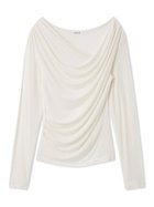 【フレイ アイディー/FRAY I.D】の2wayデコルテタックドレープトップス 人気、トレンドファッション・服の通販 founy(ファニー) ファッション Fashion レディースファッション Fashion for Women トップス・カットソー Cut & Sew Tops アシンメトリー Asymmetrical Style カットソー Cut and Sewn Top シンプル Simple, Minimal スマート Smart, Elegant デニム Denim, Jeans Material ドレープ Drape, Draping Fabric バランス Balance, Style Balance フィット Fit, Slim Fit ベーシック Basic, Essential ボトム Bottoms, Lower Wear thumbnail WHT[001]|ID: prp329100004865389 ipo3291000000036213634