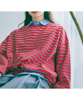 【ニコアンド/niko and】のドロストワイドボーダープルオーバー 人気、トレンドファッション・服の通販 founy(ファニー) ファッション Fashion レディースファッション Fashion for Women トップス・カットソー Cut & Sew Tops カジュアルプルオーバー・ニットトップス Pullovers & Knit Tops / Casual Pullovers ショート Short, Short Length デニム Denim, Jeans Material バルーン Balloon, Balloon Silhouette ボーダー Border, Stripe ルーズ Loose, Oversized ロング Long, Long-Length ワイド Wide, Wide Fit おすすめ Recommended / Our Picks |ID:prp329100004865406