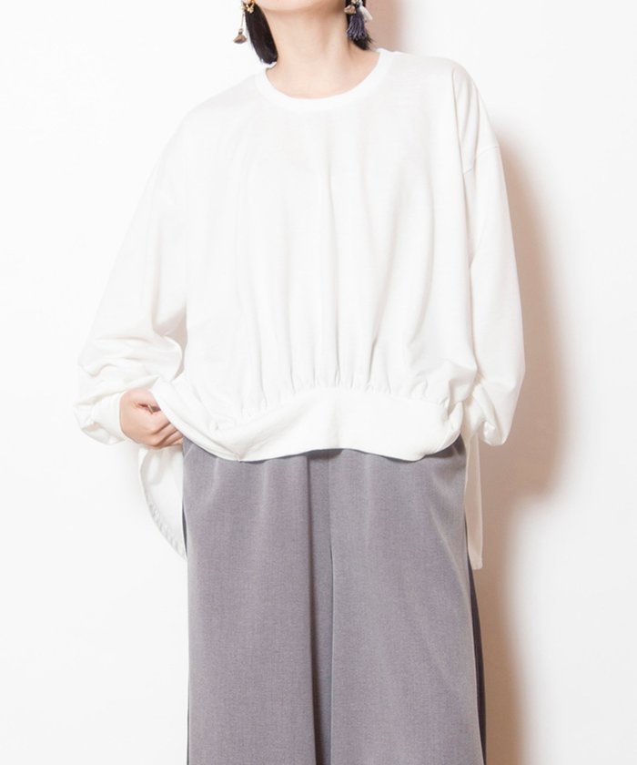 【オズモーシス/OSMOSIS】のギャザープルオーバー インテリア・キッズ・メンズ・レディースファッション・服の通販 founy(ファニー) https://founy.com/ ファッション Fashion レディースファッション Fashion for Women トップス・カットソー Cut & Sew Tops カジュアルプルオーバー・ニットトップス Pullovers & Knit Tops / Casual Pullovers ギャザー Gathered, Ruffled フロント Front, Front Design ロング Long, Long-Length 再入荷 Restock / Back in Stock A/W・秋冬 Autumn/Winter |ID: prp329100004865411 ipo3291000000036213734