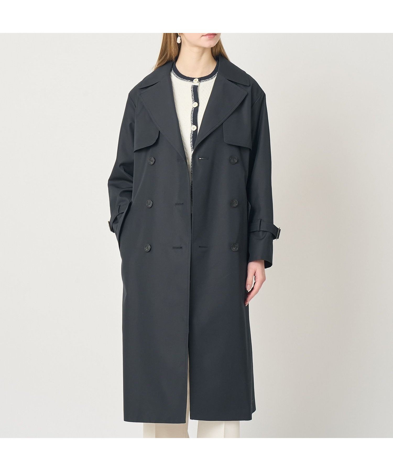 【アナイ/ANAYI】の撥水ツイルトレンチコート インテリア・キッズ・メンズ・レディースファッション・服の通販 founy(ファニー) ファッション Fashion レディースファッション Fashion for Women アウター Coat / Outerwear Collection コート・ロングコート・ピーコート Long Coats, Peacoats & More トレンチコート / 春秋の定番アウター Trench Coats エレガント 上品 Elegant 春 Spring スカーフ Scarf, Neckwear スマート Smart, Elegant ツイル Twist, Twisted Detail パターン Pattern, Design Print S/S・春夏 SS, Spring/Summer, Warm Season 再入荷 Restock / Back in Stock 夏 Summer navy|ID: prp329100004865432 ipo3291000000036213994