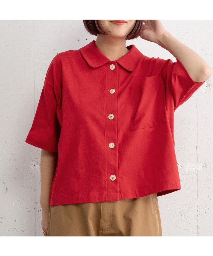 【プードゥドゥ/POU DOU DOU】の5分袖カットソーシャツ インテリア・キッズ・メンズ・レディースファッション・服の通販 founy(ファニー) https://founy.com/ ファッション Fashion レディースファッション Fashion for Women トップス・カットソー Cut & Sew Tops シャツ・ブラウス・オフィスカジュアル Elegant Blouses & Button-Ups カットソー・ベーシックTシャツ Cut-and-Sewn Tops / Stretch Tees & Basics カットソー Cut and Sewn Top ショルダー Shoulder, Shoulder Strap スマート Smart, Elegant ドロップ Drop Shoulder, Dropped Style ポケット Pocket, Pocket Detail 羽織 Haori, Light Jacket |ID: prp329100004865434 ipo3291000000036214039