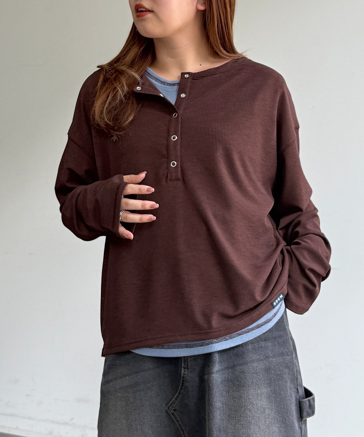 【シーピーシーエム/CPCM】のタンクセットヘンリーシアーロンT インテリア・キッズ・メンズ・レディースファッション・服の通販 founy(ファニー) ファッション Fashion レディースファッション Fashion for Women トップス・カットソー Cut & Sew Tops ロングTシャツ・Tシャツ Longline T-Shirts & Tees アクセサリー Fashion Accessories 春 Spring キャミソール Camisole, Spaghetti Strap Top スニーカー Sneakers, Trainers タンク Tank Top, Sleeveless Top デニム Denim, Jeans Material トレンド Trend, Trending Now ネップ Nepp, Slub Yarn ワッフル Waffle, Waffle Knit ブラウン|ID: prp329100004865450 ipo3291000000036214373