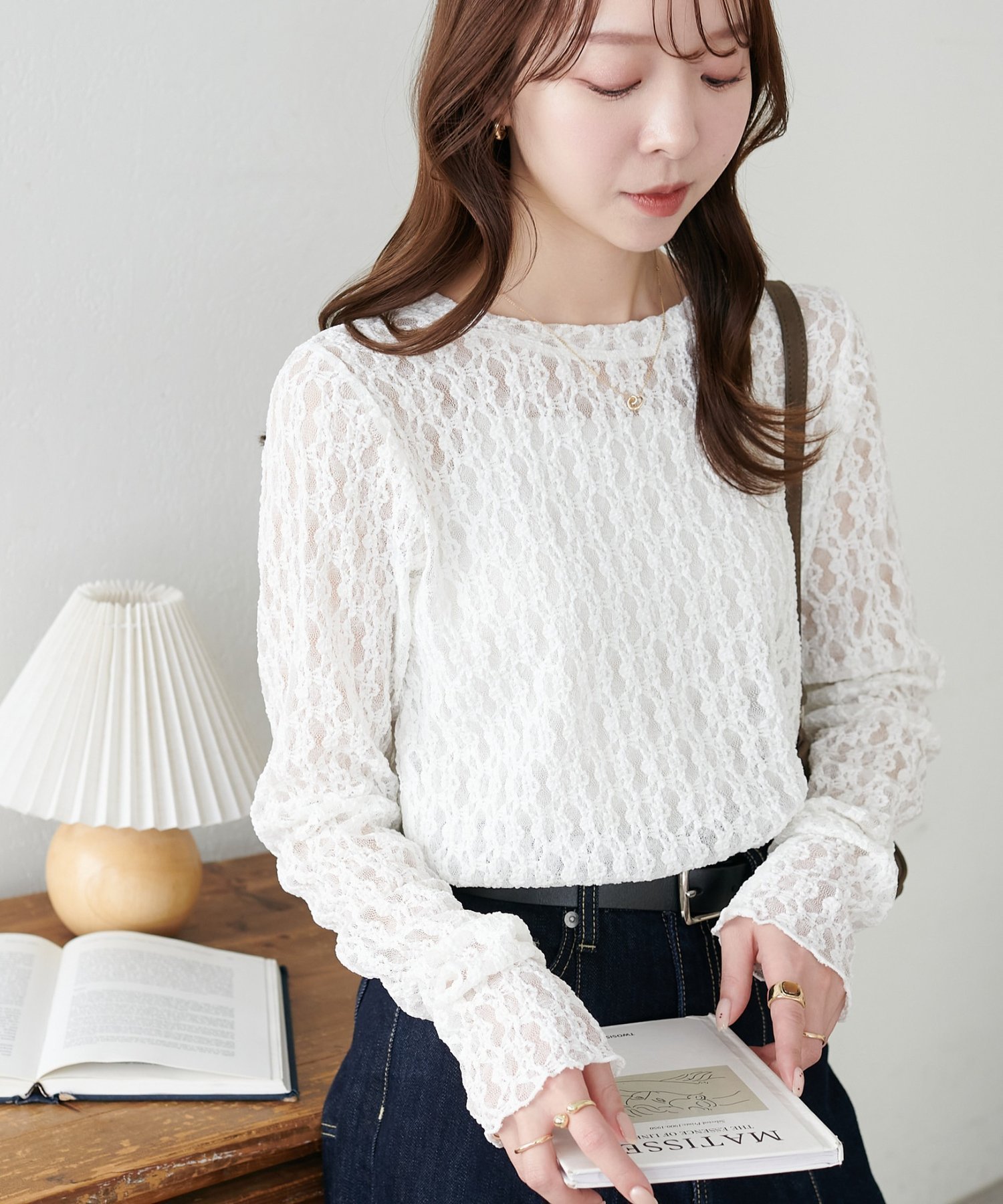 【ディスコート/Discoat】の【SS先行/WEB限定】レースクルーネックプルオーバー 人気、トレンドファッション・服の通販 founy(ファニー) 　ファッション　Fashion　レディースファッション　Fashion for Women　トップス・カットソー　Cut & Sew Tops　カジュアルプルオーバー・ニットトップス　Pullovers & Knit Tops / Casual Pullovers　 other-1|ID: prp329100004865451 ipo3291000000036214409