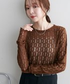 【ディスコート/Discoat】の【SS先行/WEB限定】レースクルーネックプルオーバー 人気、トレンドファッション・服の通販 founy(ファニー) ファッション Fashion レディースファッション Fashion for Women トップス・カットソー Cut & Sew Tops カジュアルプルオーバー・ニットトップス Pullovers & Knit Tops / Casual Pullovers thumbnail ブラウン|ID: prp329100004865451 ipo3291000000036214413