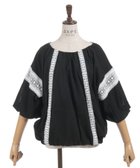 【アクシーズファム/axes femme】のレース使いバルーンプルオーバー 人気、トレンドファッション・服の通販 founy(ファニー) ファッション Fashion レディースファッション Fashion for Women トップス・カットソー Cut & Sew Tops カジュアルプルオーバー・ニットトップス Pullovers & Knit Tops / Casual Pullovers おすすめ Recommended / Our Picks ダウン Down, Puffer チュニック Tunic, Long Top デニム Denim, Jeans Material バルーン Balloon, Balloon Silhouette フロント Front, Front Design ボトム Bottoms, Lower Wear レース Lace, Lace Fabric ロング Long, Long-Length エレガント 上品 Elegant 切替 Switching, Contrast Panel thumbnail 黒|ID: prp329100004865458 ipo3291000000036214480