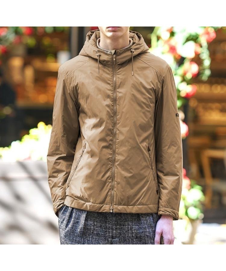 【ドレステリア/DRESSTERIOR / MEN】のLIMONTA スーパーライト パデッドパーカー インテリア・キッズ・メンズ・レディースファッション・服の通販 founy(ファニー) 　ファッション　Fashion　メンズファッション　Fashion for Men　イタリア　Italy　キルティング　Quilted, Quilting　軽量　Lightweight, Ultra Light　スマート　Smart, Elegant　パターン　Pattern, Design Print　フィット　Fit, Slim Fit　プリント　Print, Printed Pattern　ベーシック　Basic, Essential　防寒　Cold Protection, Winter-Ready　ラグジュアリー　Luxury, Elegant　エレガント 上品　Elegant　キャメルブラウン|ID: prp329100004865461 ipo3291000000036214502