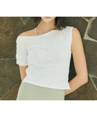 【ジュリエ/Julier】のEcocoアシンメトリートップス 人気、トレンドファッション・服の通販 founy(ファニー) ファッション Fashion レディースファッション Fashion for Women トップス・カットソー Cut & Sew Tops アシンメトリー Asymmetrical Style カッティング Cutting Detail コレクション Collection, Seasonal Line 吸水 Absorbent, Quick-Dry ストレッチ Stretch, Stretchy Fabric ノースリーブ Sleeveless, No-Sleeve ベーシック Basic, Essential 半袖 Short Sleeve, Half Sleeve 無地 Plain, Solid Color ヨガ Yoga, Yoga Wear ランニング Running, Running Wear, Activewear, Jogging リラックス Relax, Relaxed Fit ワーク Workwear, Utility Style thumbnail ホワイト|ID: prp329100004865472 ipo3291000000036214627