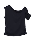 【ジュリエ/Julier】のEcocoアシンメトリートップス 人気、トレンドファッション・服の通販 founy(ファニー) ファッション Fashion レディースファッション Fashion for Women トップス・カットソー Cut & Sew Tops アシンメトリー Asymmetrical Style カッティング Cutting Detail コレクション Collection, Seasonal Line 吸水 Absorbent, Quick-Dry ストレッチ Stretch, Stretchy Fabric ノースリーブ Sleeveless, No-Sleeve ベーシック Basic, Essential 半袖 Short Sleeve, Half Sleeve 無地 Plain, Solid Color ヨガ Yoga, Yoga Wear ランニング Running, Running Wear, Activewear, Jogging リラックス Relax, Relaxed Fit ワーク Workwear, Utility Style thumbnail ネイビー|ID: prp329100004865472 ipo3291000000036214630