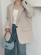 【ディアベル/DIAVEL】の1つボタンゆったりテーラードジャケット アイボリー|ID: prp329100004865515 ipo3291000000036215256