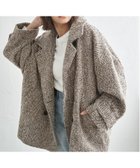 【ノッチ/notch】の【 notch.by yui 】ヘリンボーンPコート ブラウン|ID: prp329100004865524 ipo3291000000036215410