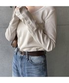 【アンドミー/andme】のテレコリブ 2way 袖ボタン トップス 人気、トレンドファッション・服の通販 founy(ファニー) ファッション Fashion レディースファッション Fashion for Women トップス・カットソー Cut & Sew Tops シルバー Silver, Metallic Silver スリット Slit, Slit Detail おすすめ Recommended / Our Picks thumbnail エクリュ|ID: prp329100004865532 ipo3291000000036215521