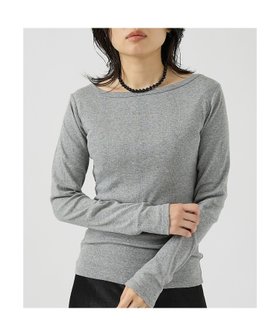 【ルージュヴィフラクレ/Rouge vif la cle】の【Robert P. Miller】パネルリブボートネックTEE / ロンT / 人気、トレンドファッション・服の通販 founy(ファニー) ファッション Fashion レディースファッション Fashion for Women トップス・カットソー Cut & Sew Tops ロングTシャツ・Tシャツ Longline T-Shirts & Tees インナー Innerwear 秋 Autumn ジャケット Jacket, Outerwear タンク Tank Top, Sleeveless Top フィット Fit, Slim Fit ベーシック Basic, Essential |ID:prp329100004865546